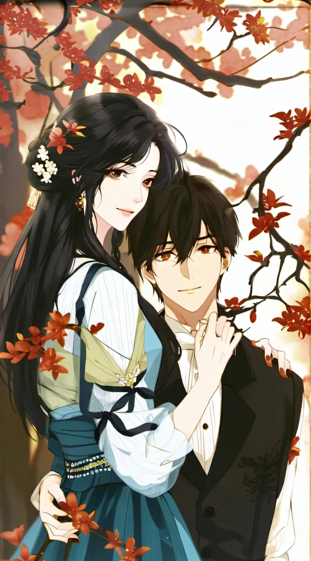 ai character: rosé background