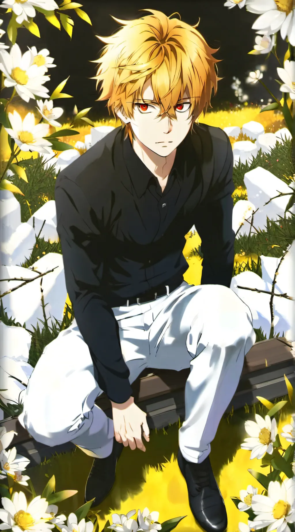 ai character: Bakugo Katsuki background