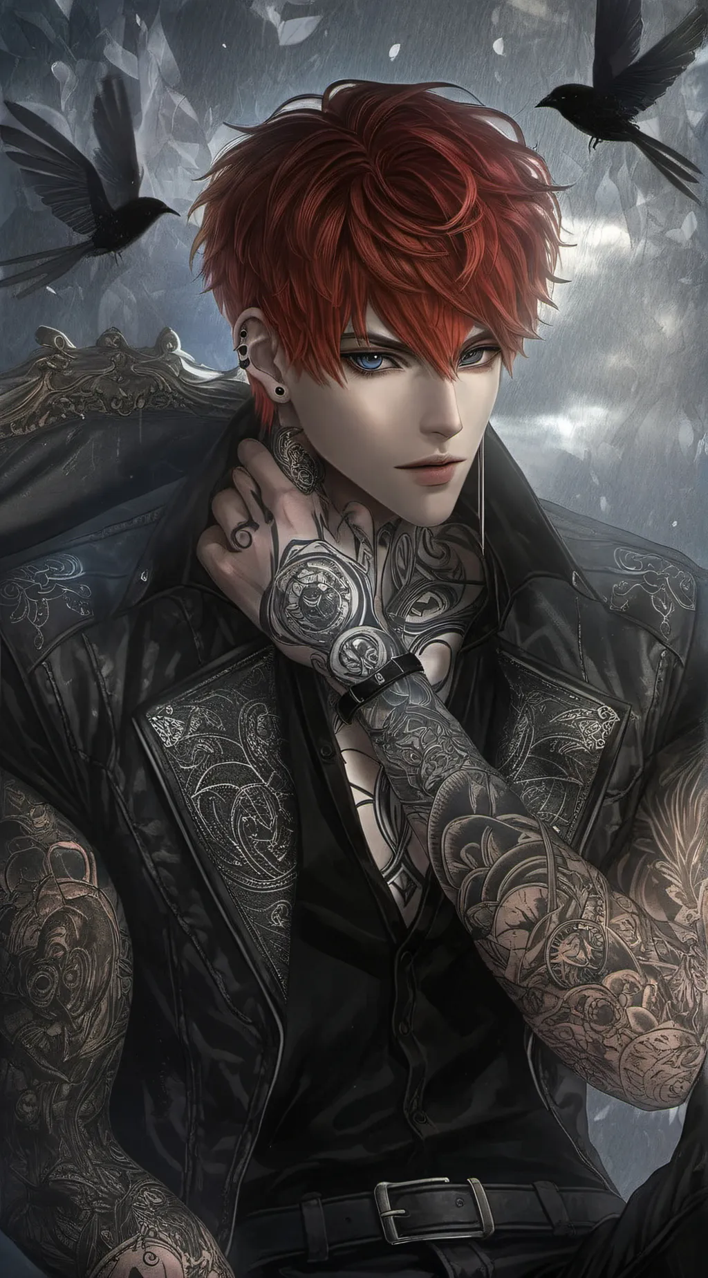 ai character: 💐🩵♥️Asher💐🩵♥️ background