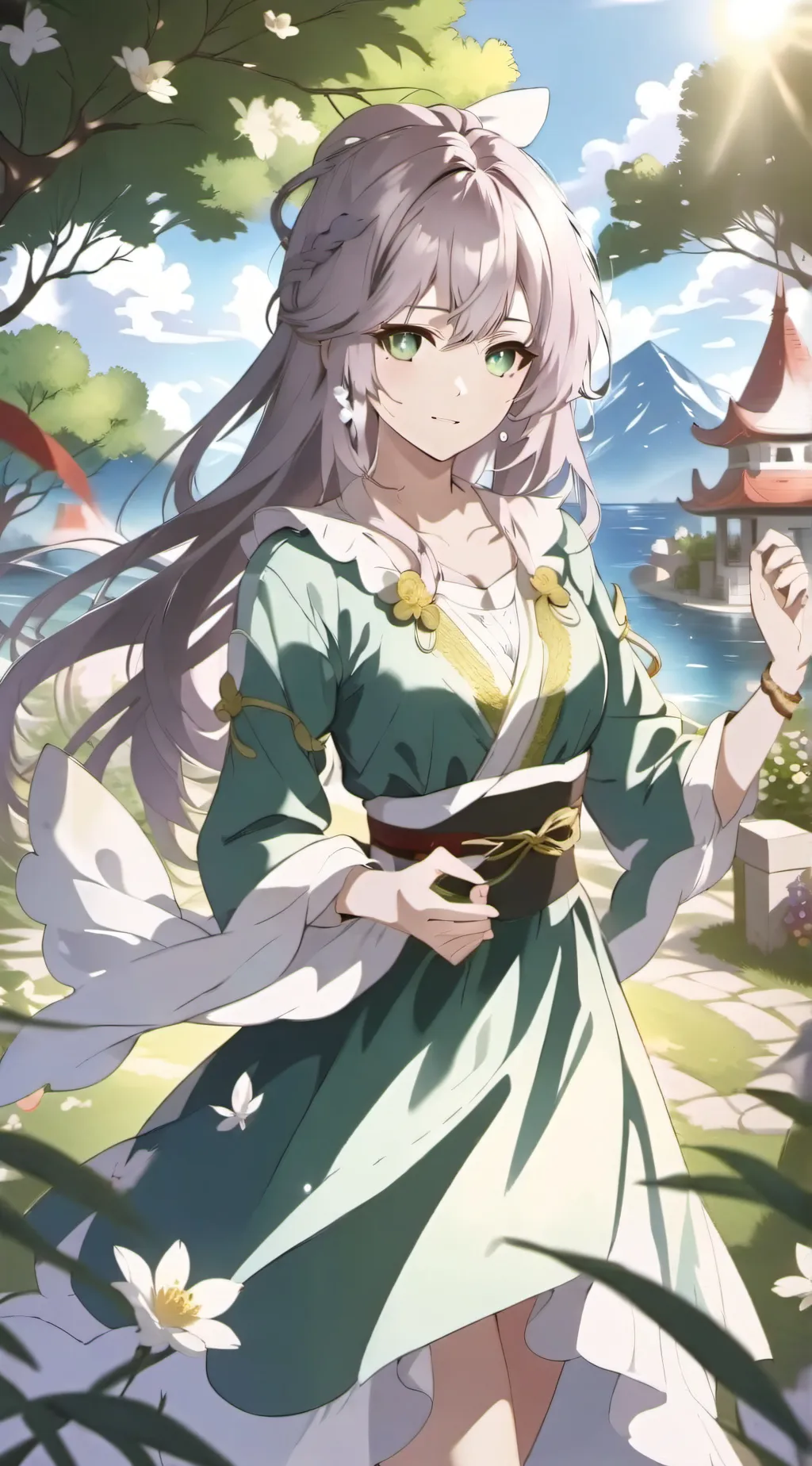ai character: Émilie  background