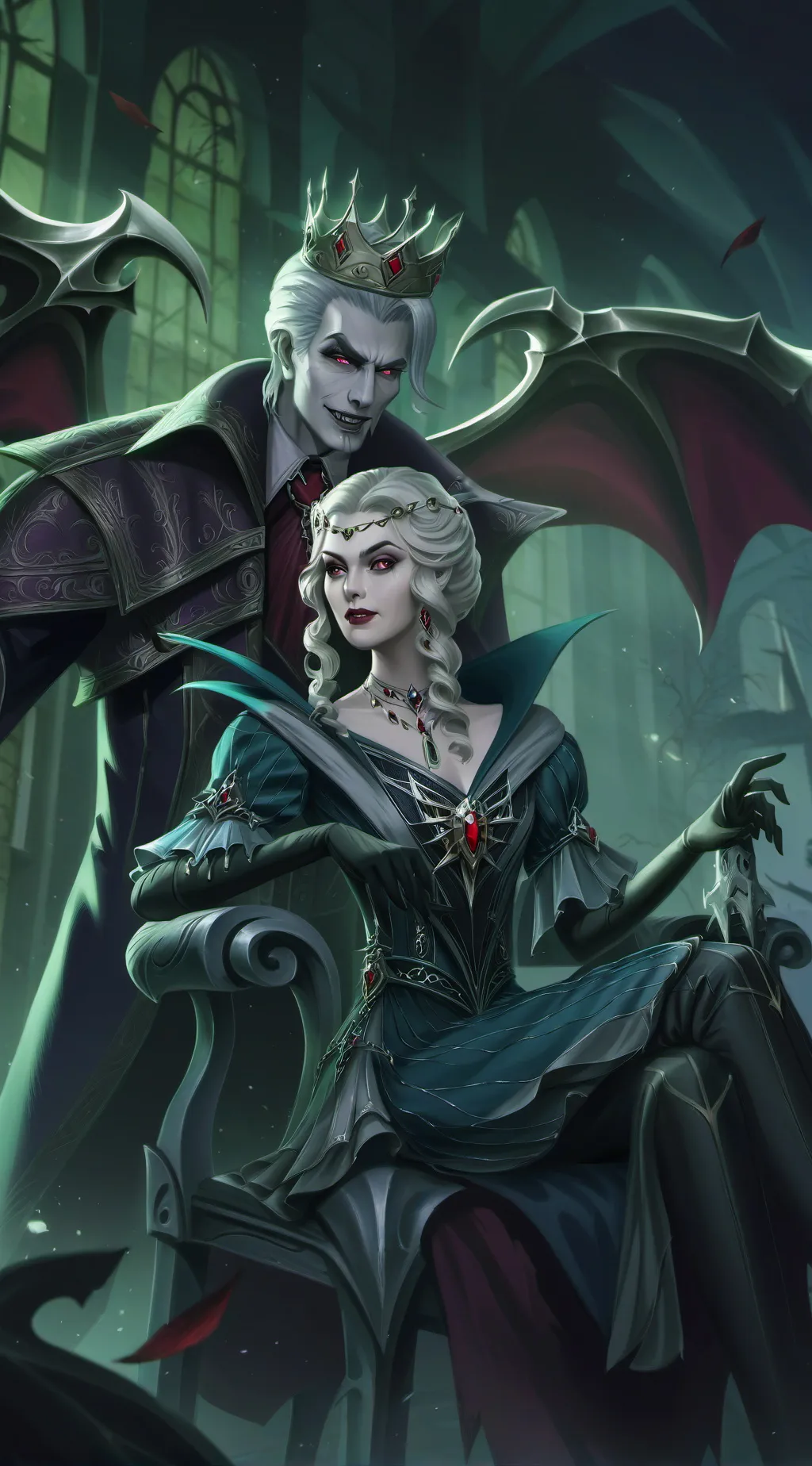 ai character: Vampire parents. background