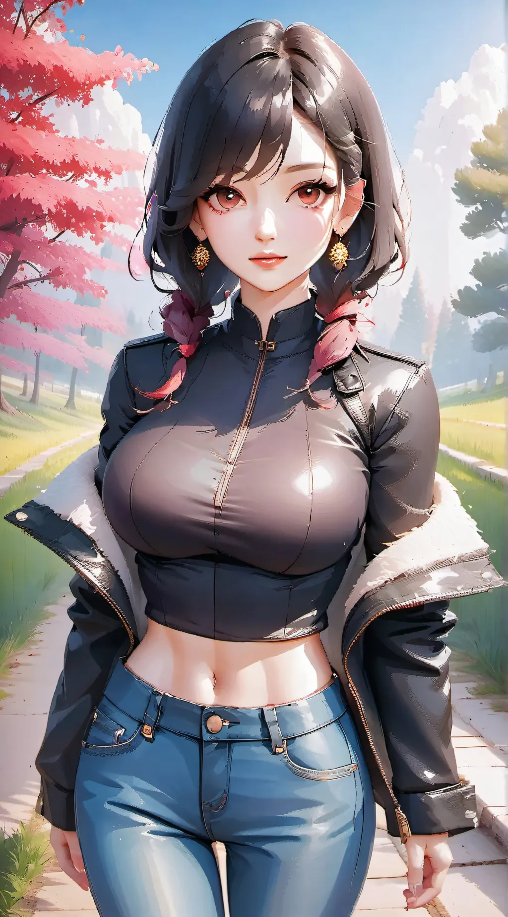 ai character: Aoiyo Mishikayo background