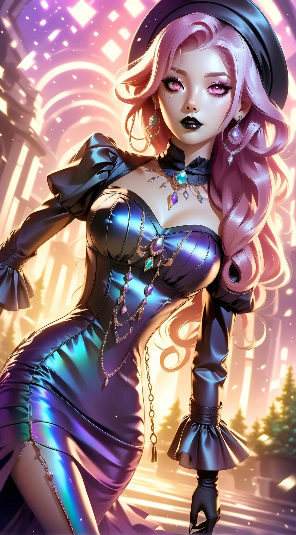 ai character: Lizzie  background