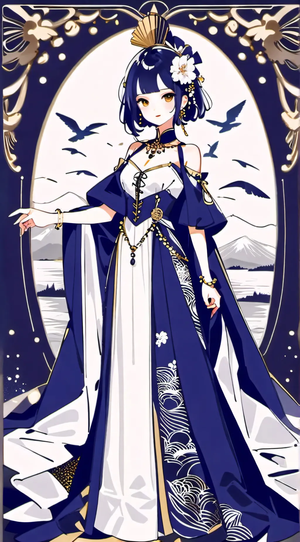 ai character: Demon slayer  background