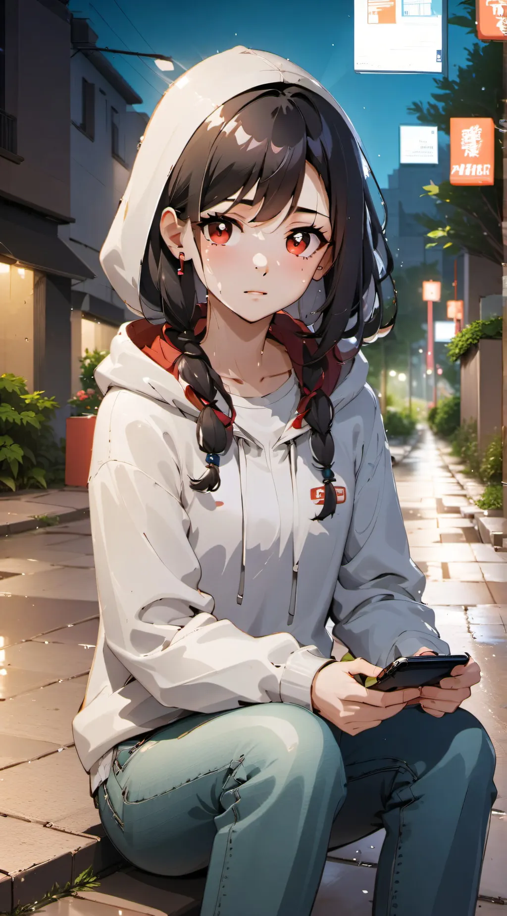 ai character: Eva Foster  background