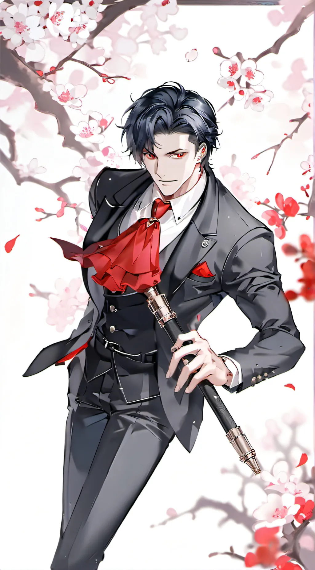 ai character: Sebastian  background