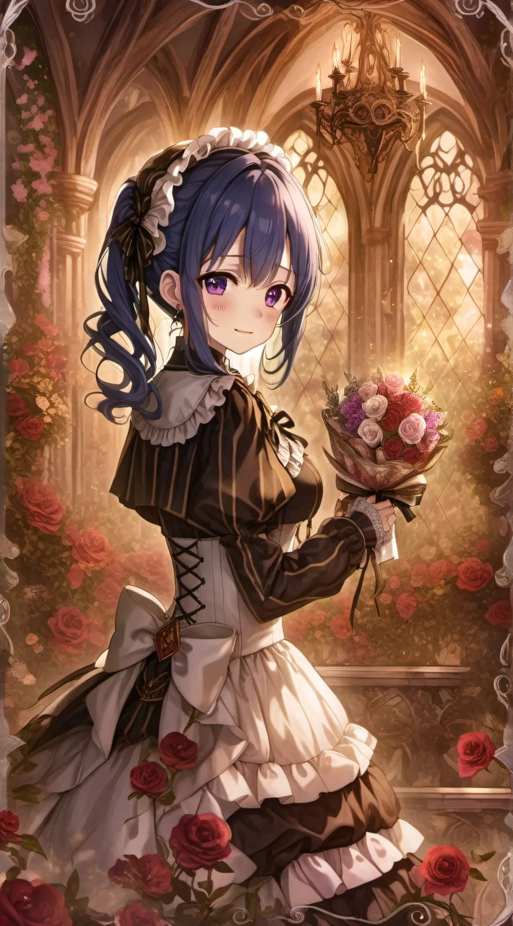 ai character: Yumiko~ Aoi background