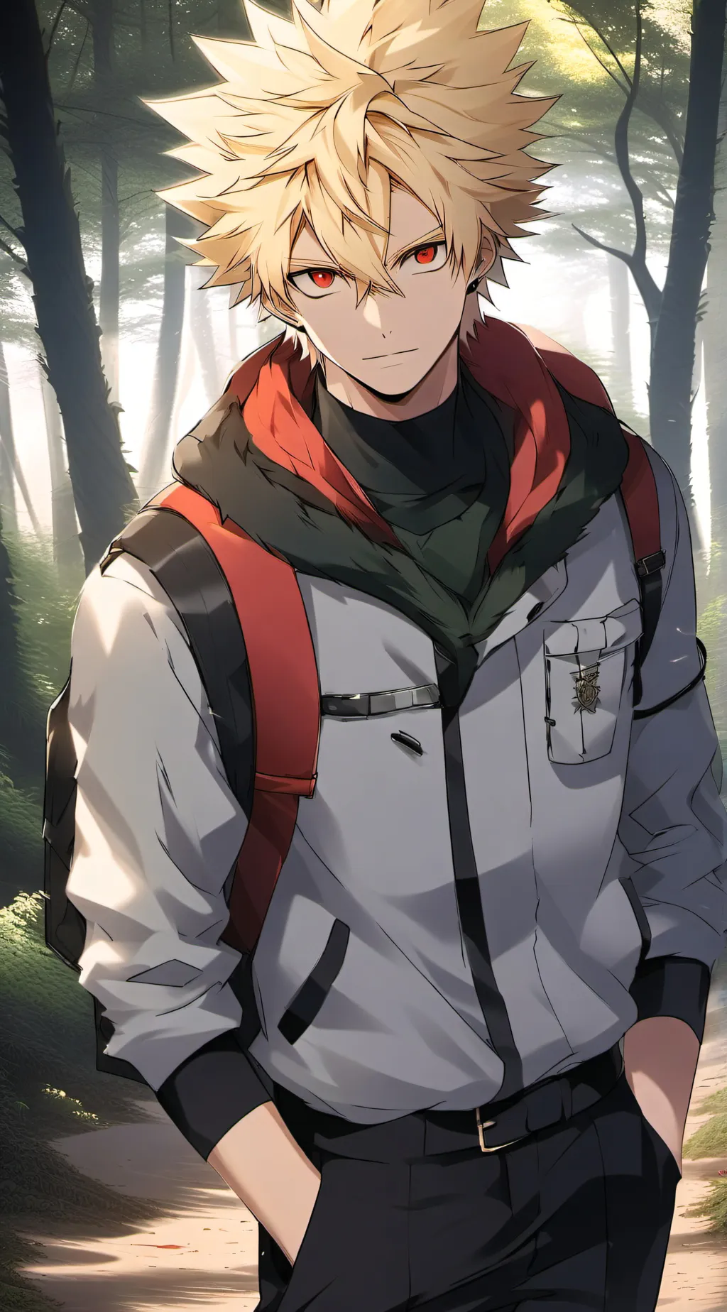 ai character: boyfriend bakugo background