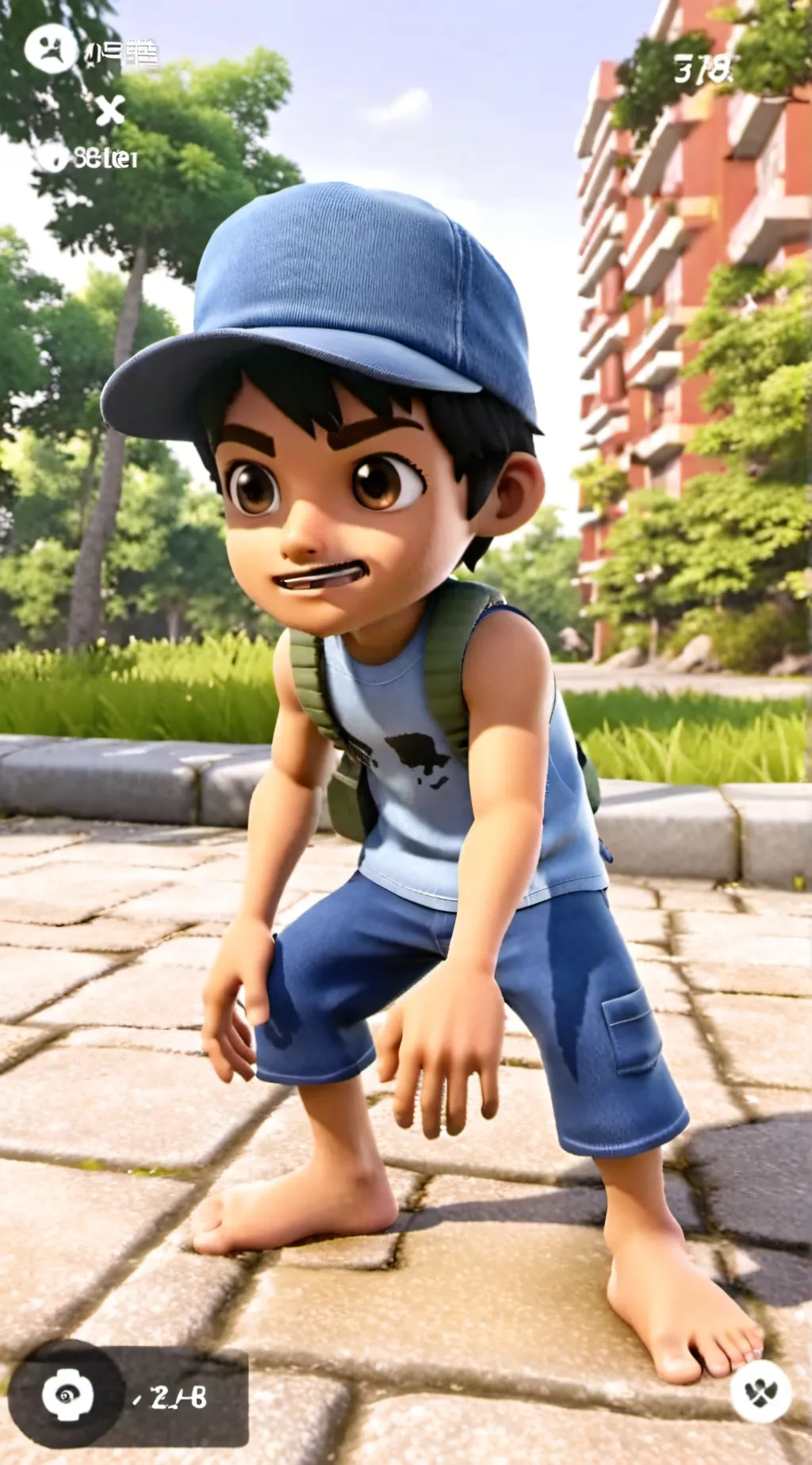 ai character: uwu boy background