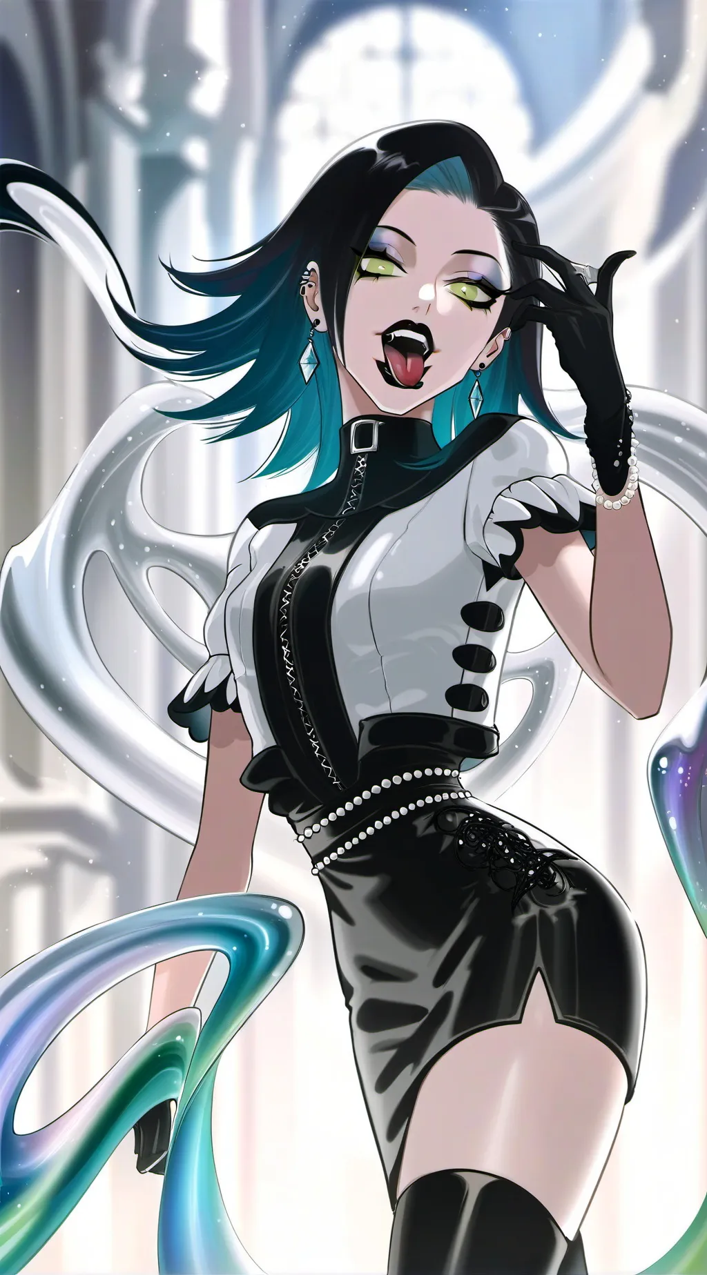 ai character: Shermie  background