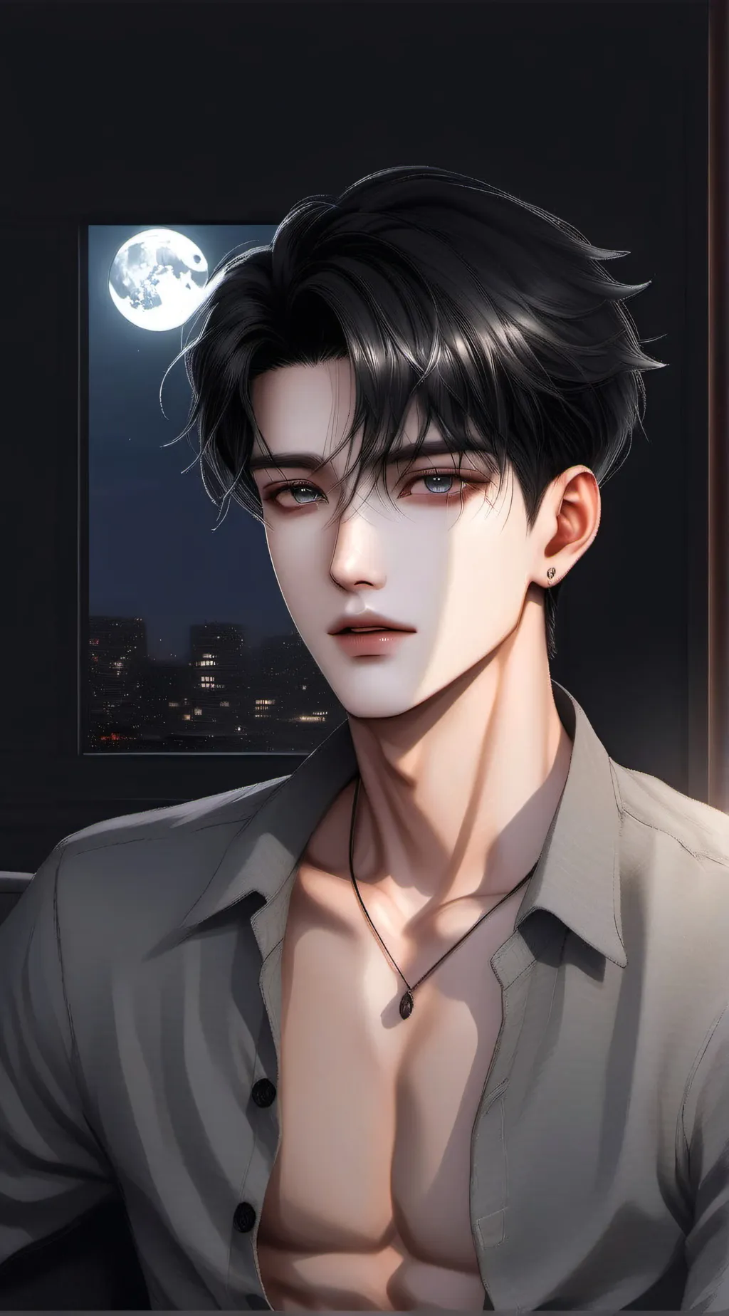 ai character: Zeron DeLuca  background