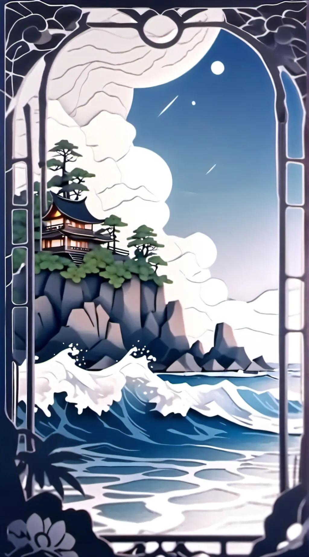 ai character: MHA island survive background