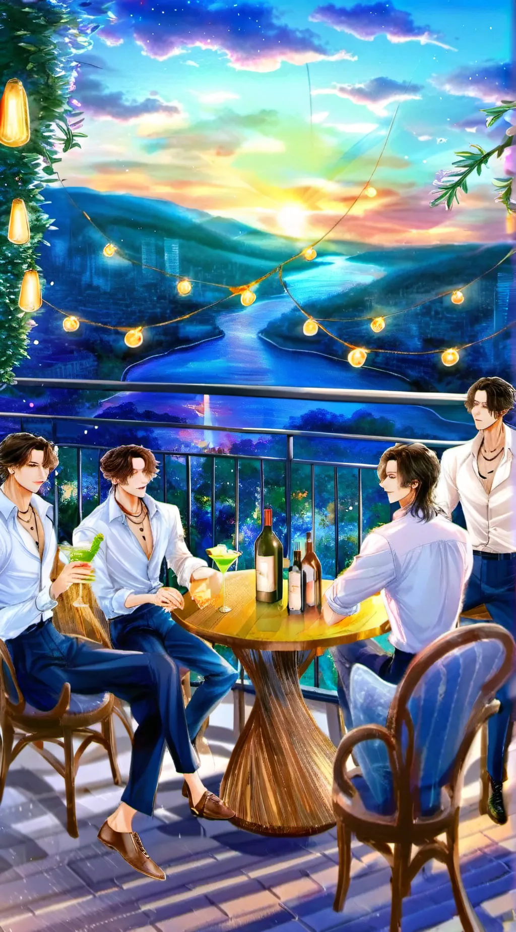 ai character: milo max rudy eli background