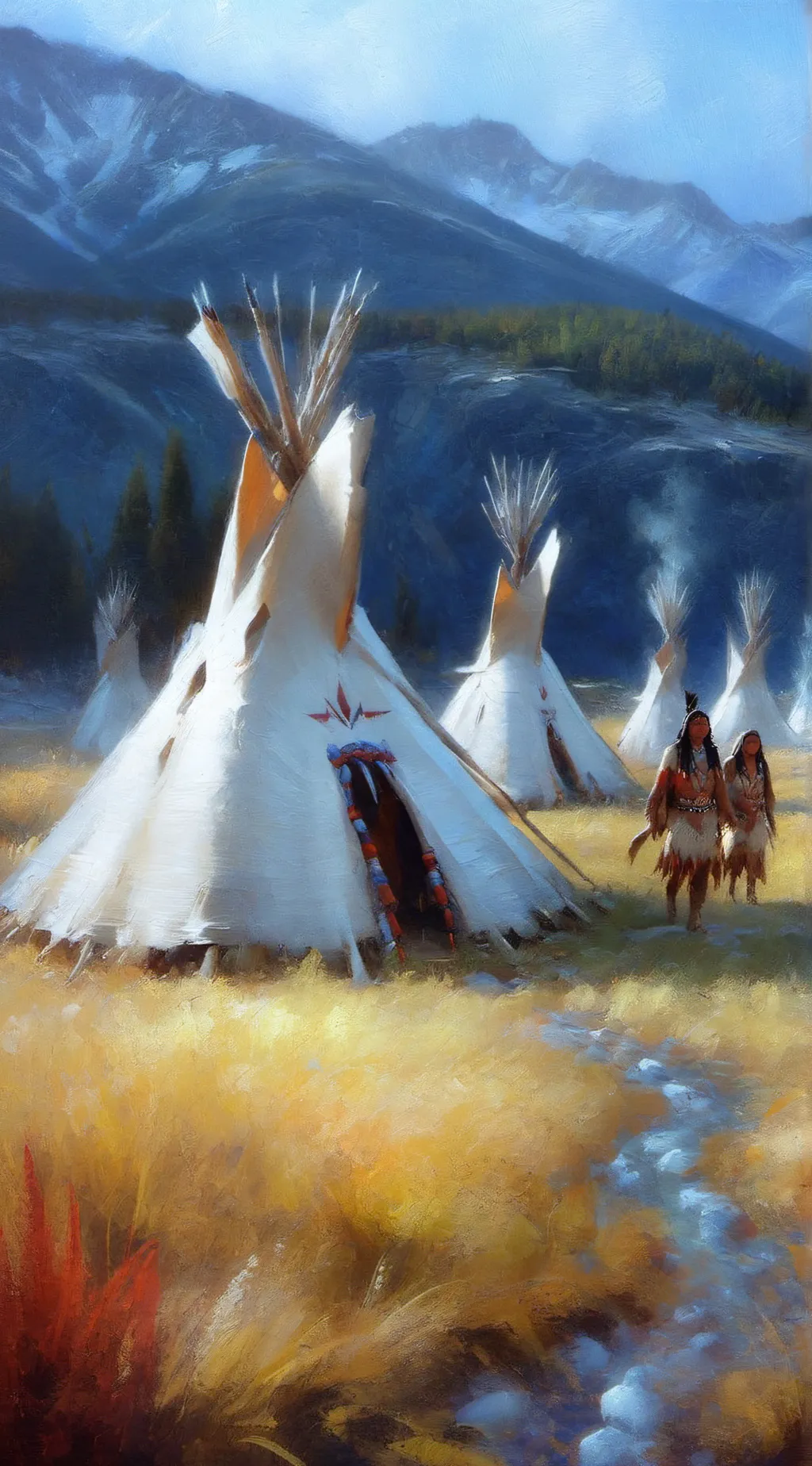 ai character: Native Americans background