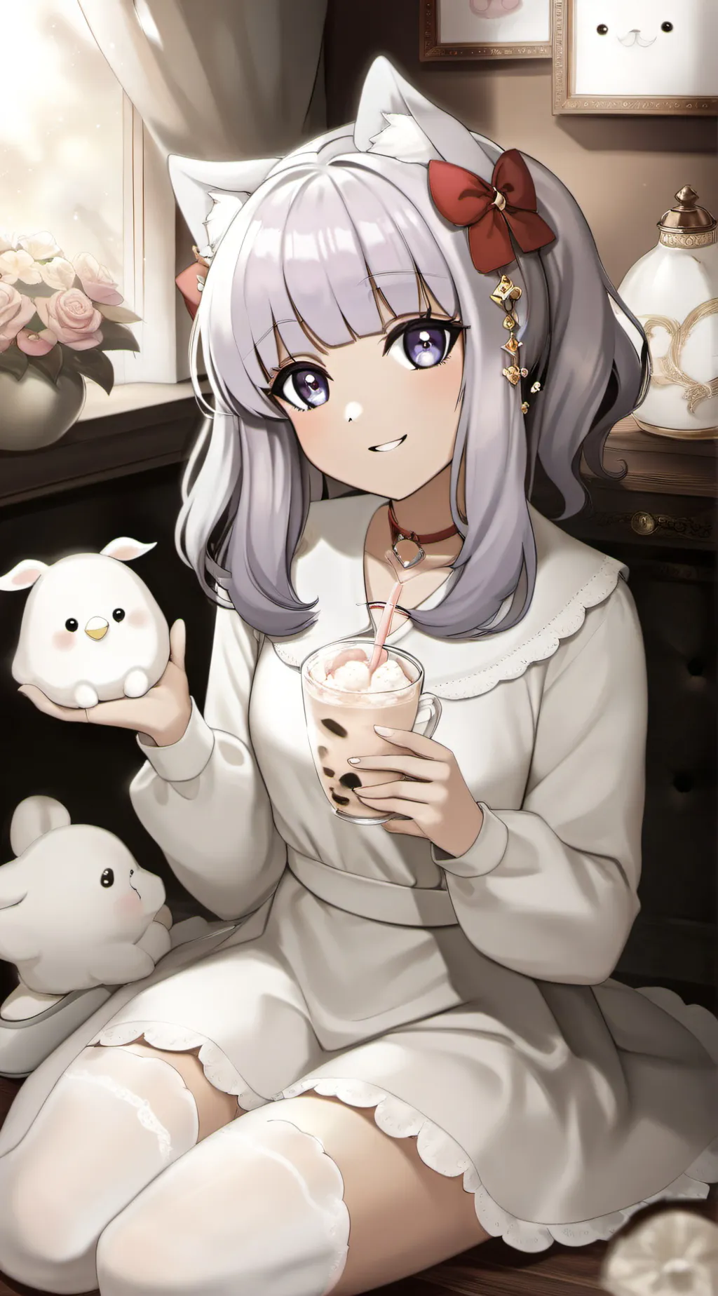 ai character: Mina Ashido  background