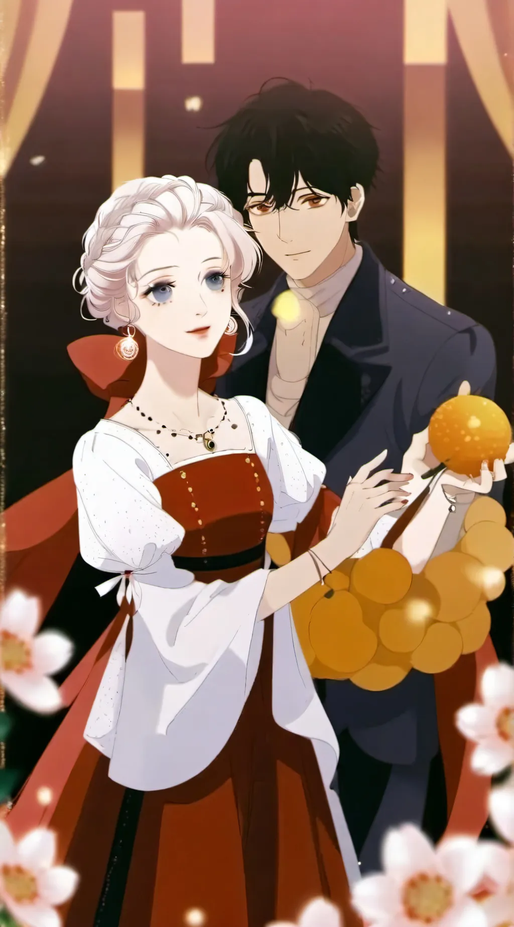 ai character: casamento  background