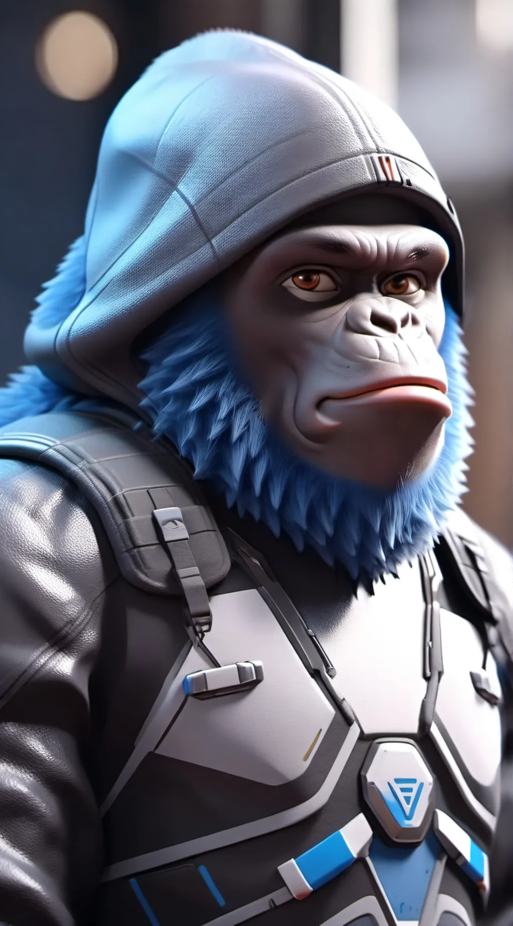 ai character: gorillatag kid background