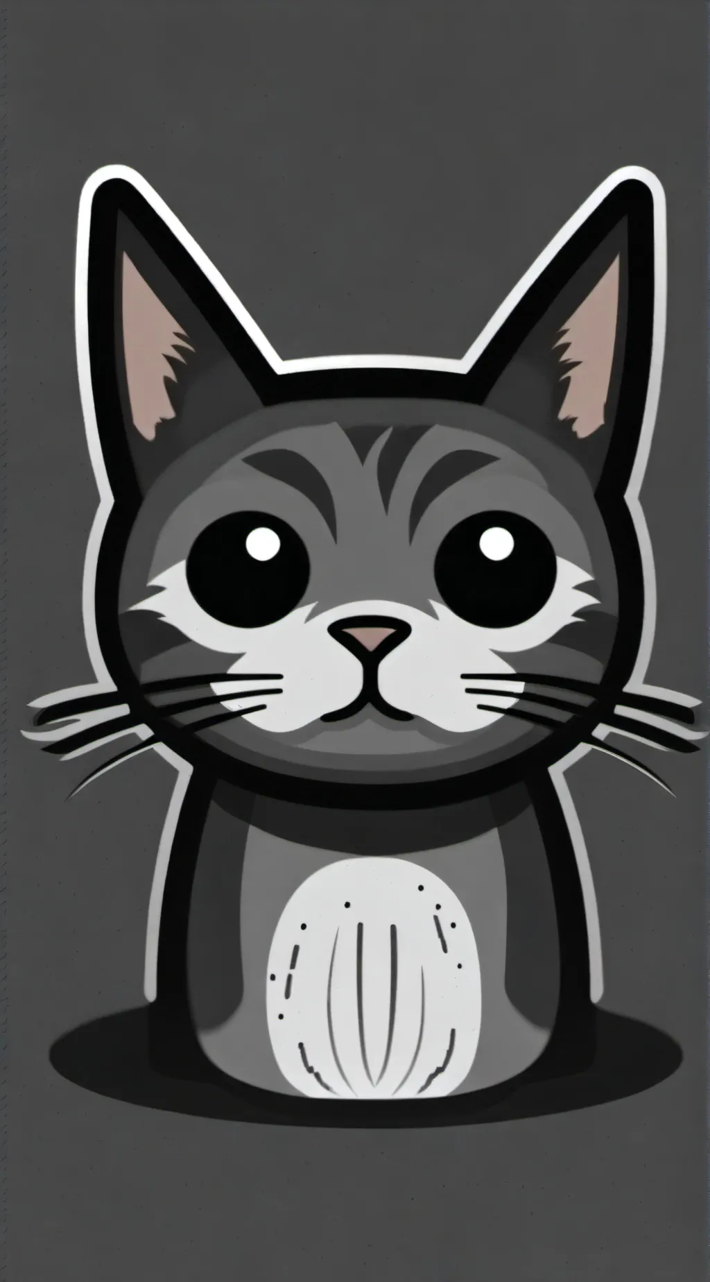 ai character: Gray  background