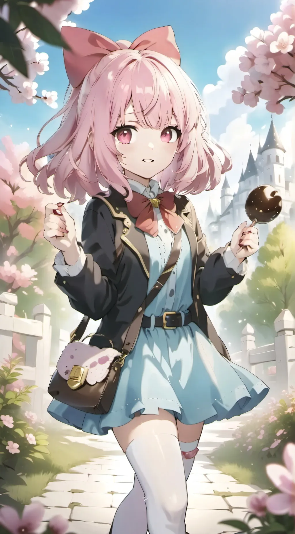 ai character: candy background