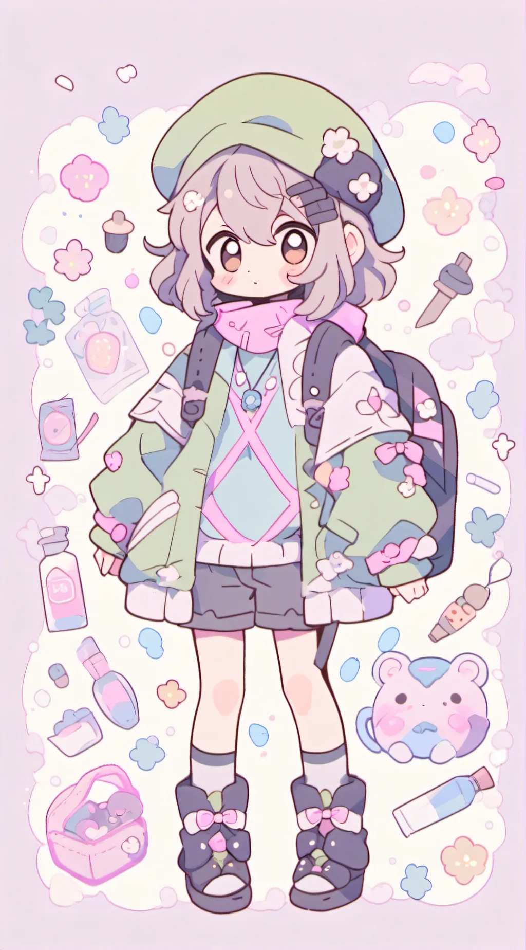 ai character: little girl background