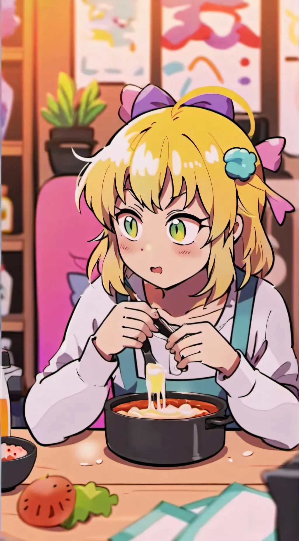 ai character: Annie  background