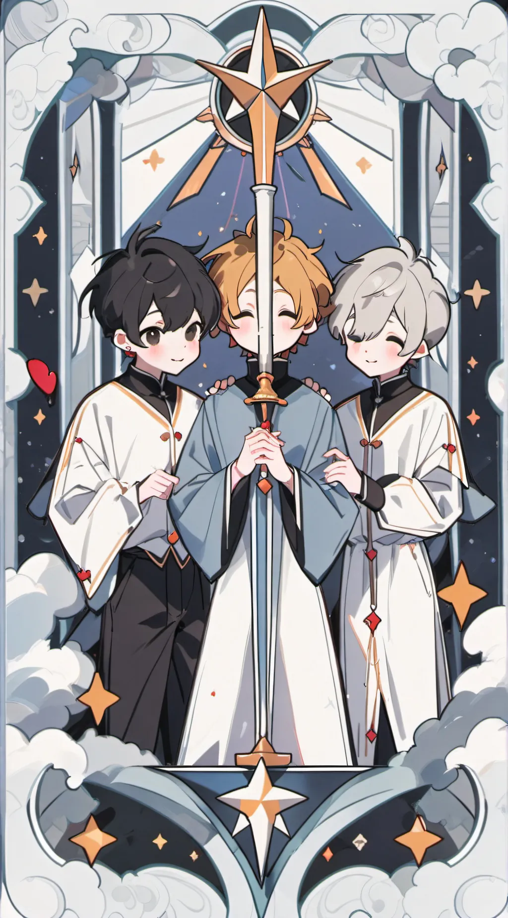 ai character: Luca x Nico x Val background