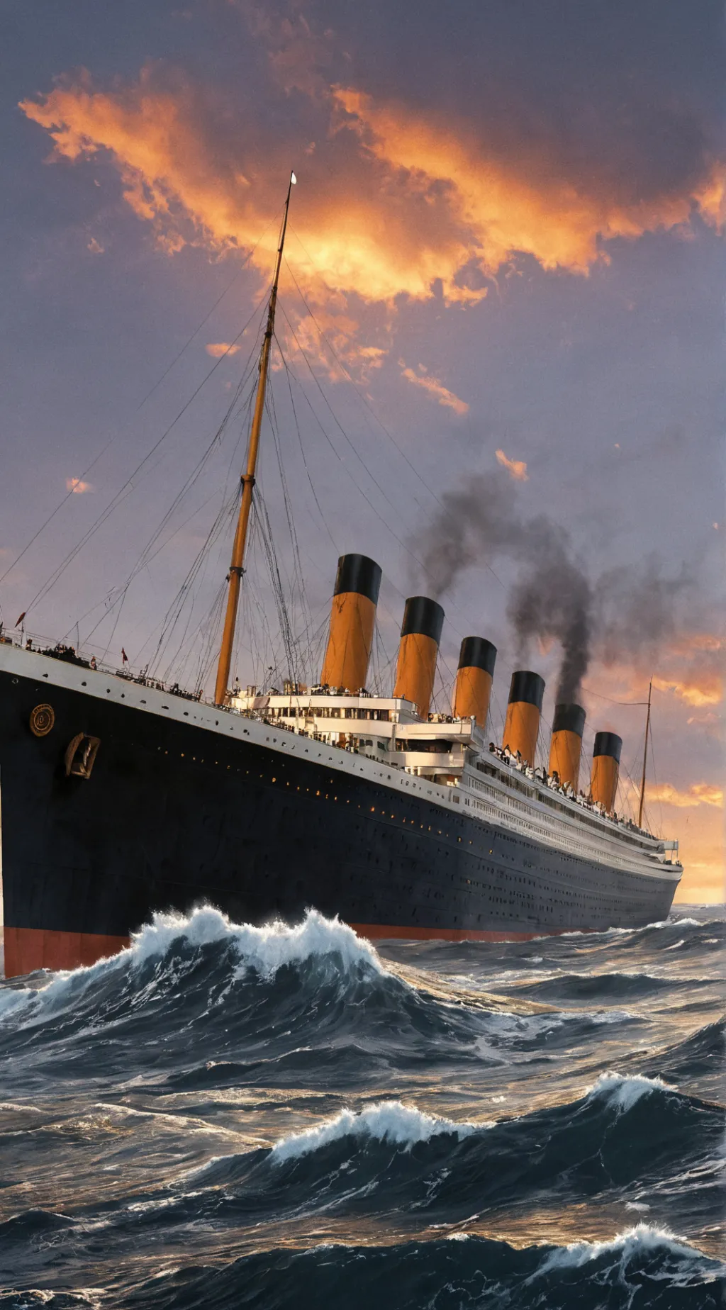 ai character: titanic background