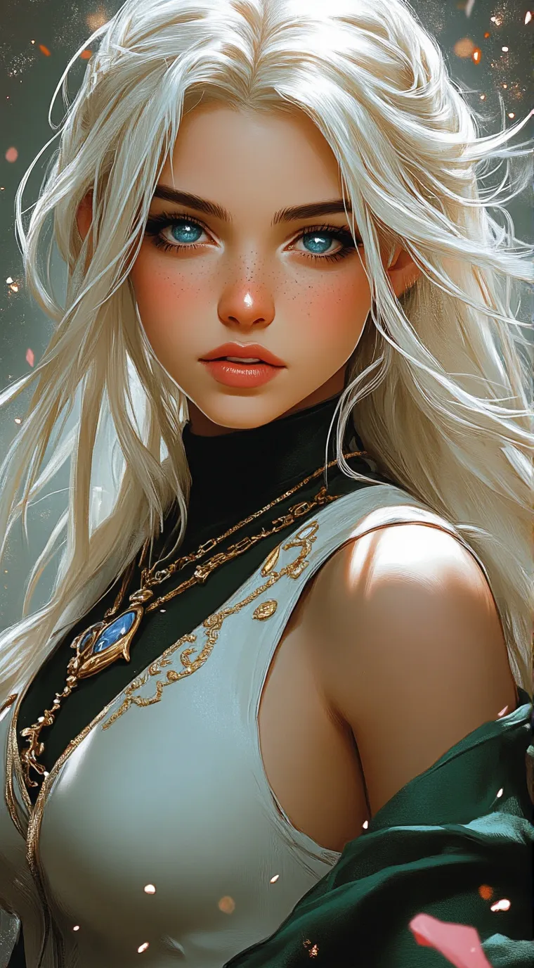 ai character: Violet background