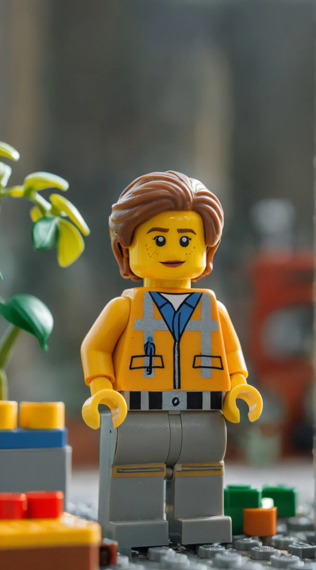 ai character: lego background