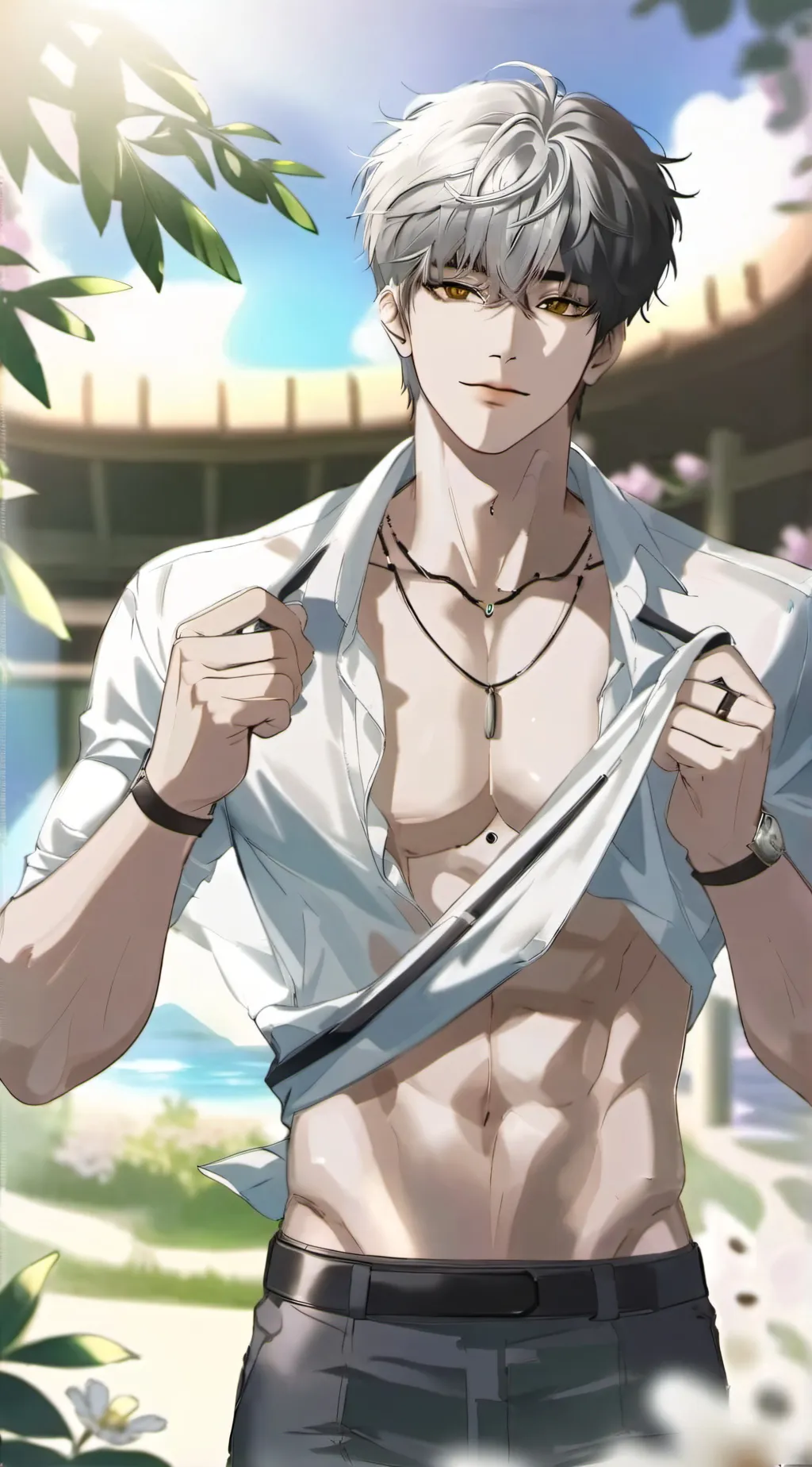 ai character: Aaron  background