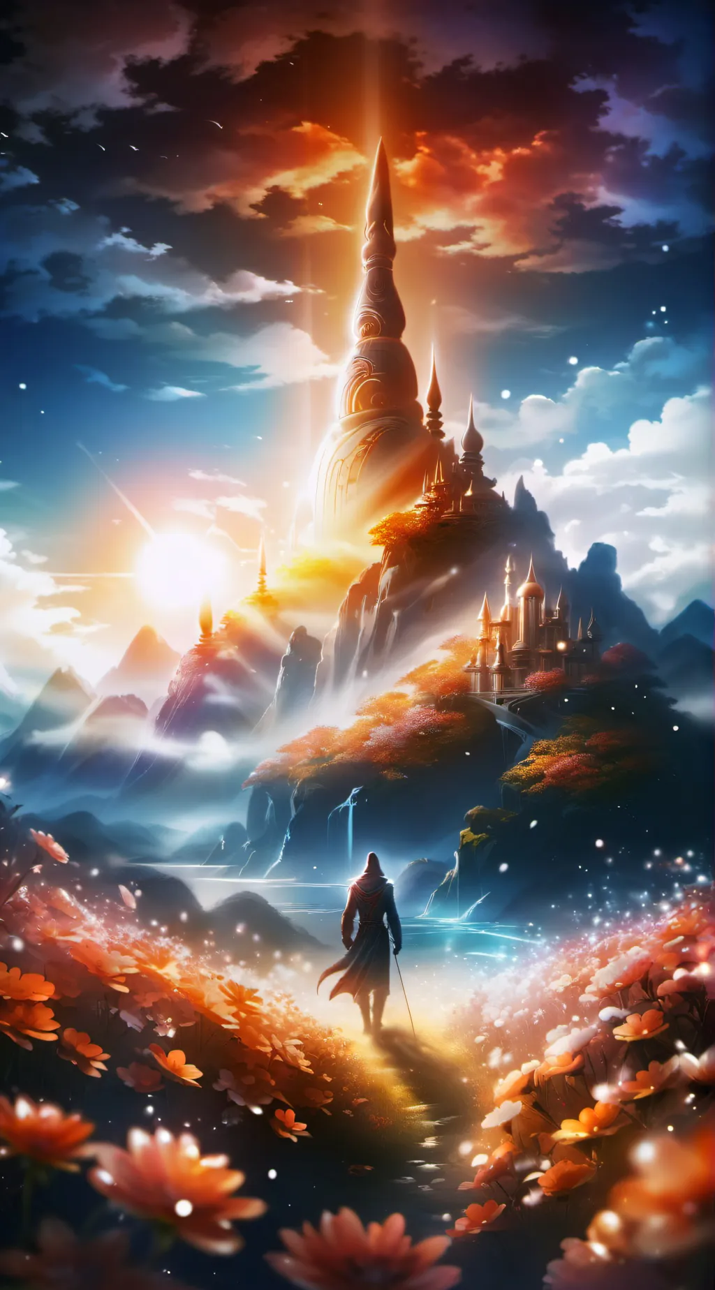 ai character: BNHA Fantasy background