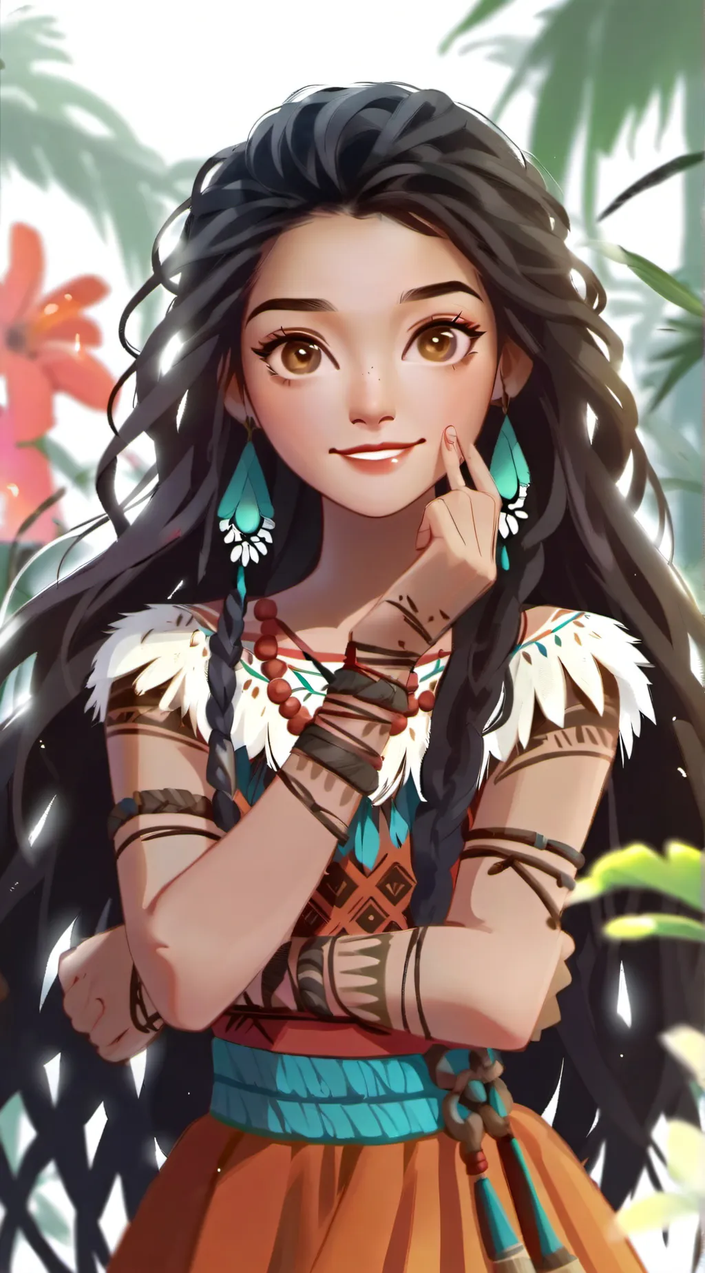 ai character: Moana background