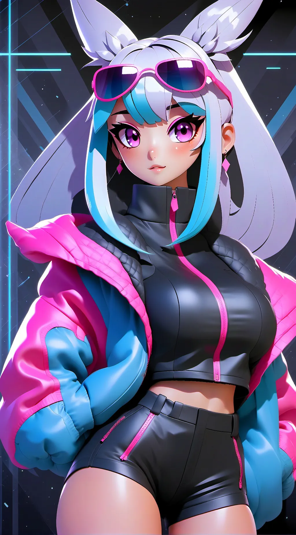 ai character: kny monsters  background