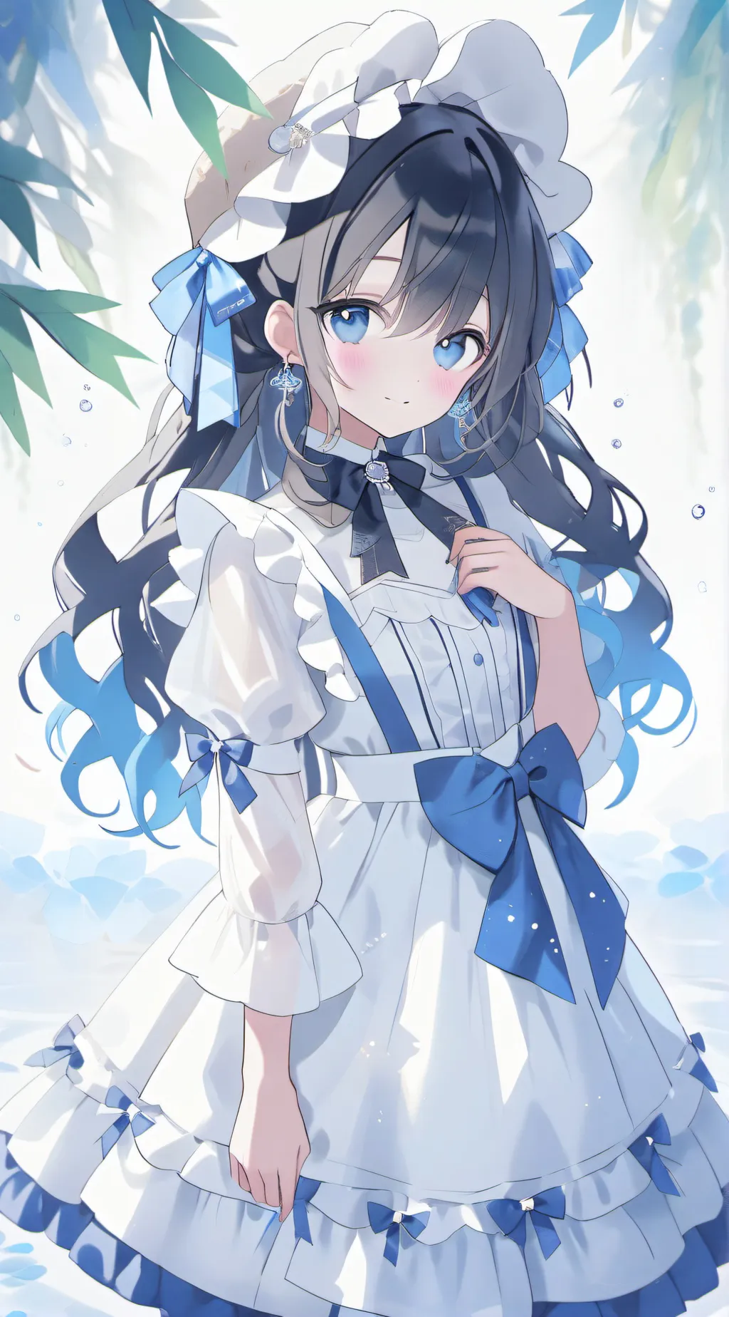 ai character: Aurora background