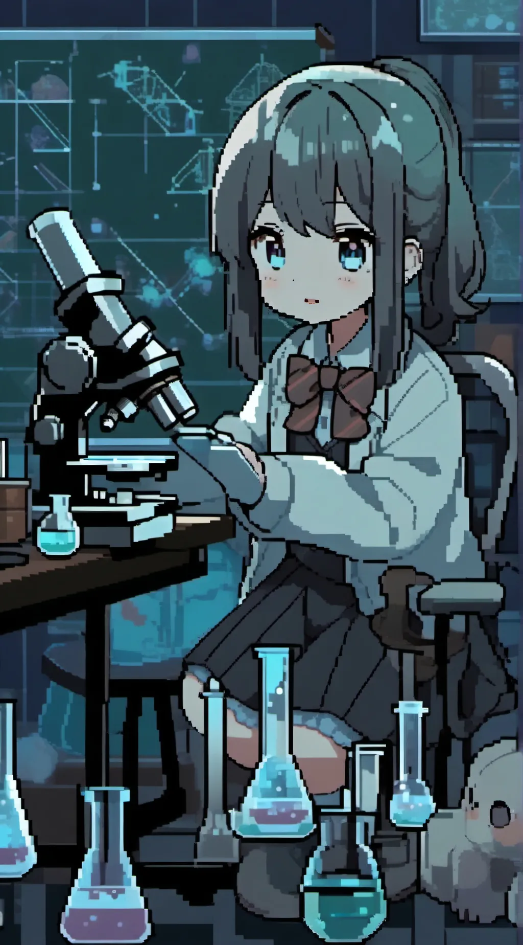 ai character: (The siz lab)🍇 background