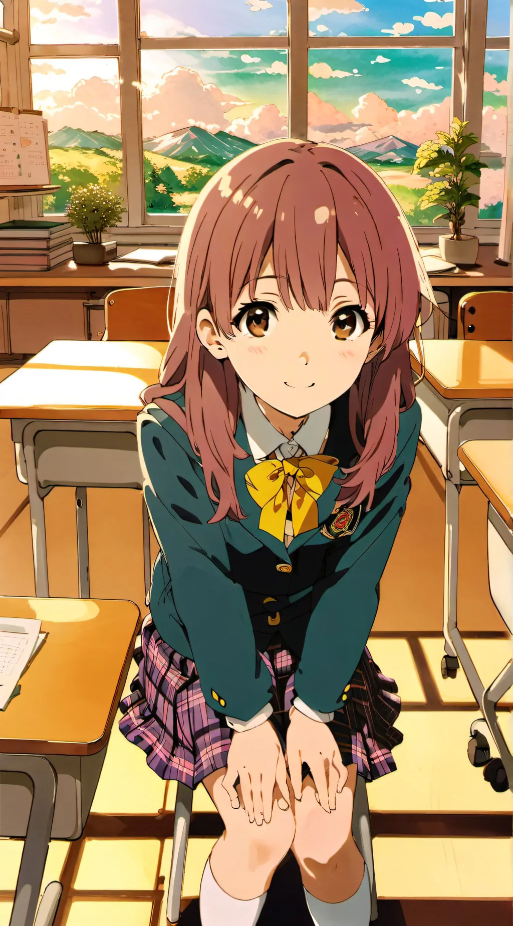 ai character: shouko nishimiya  background