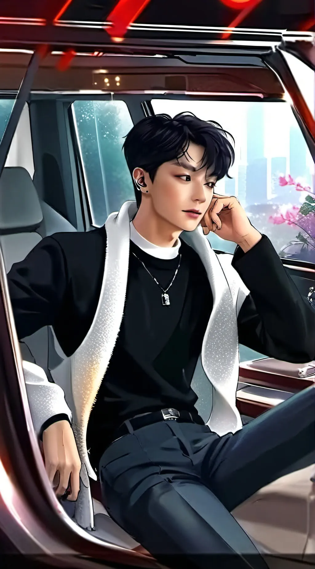 ai character: 핯 background