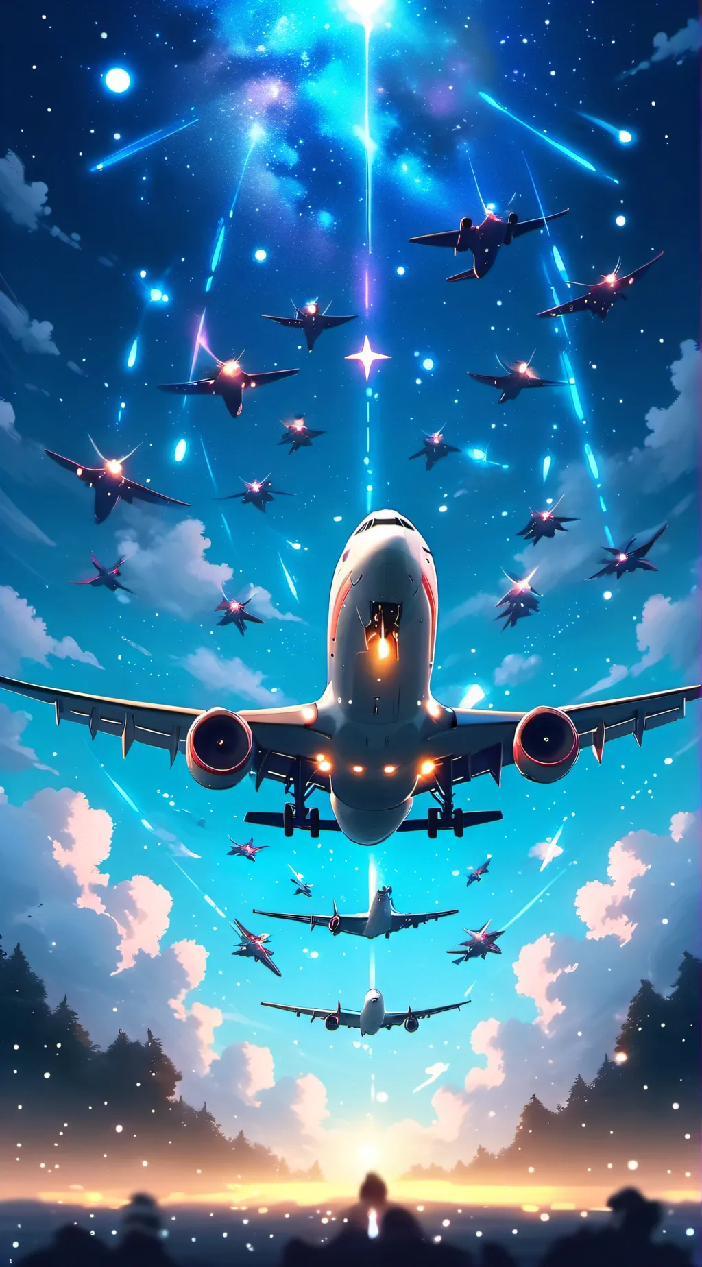 ai character: Airplane school background