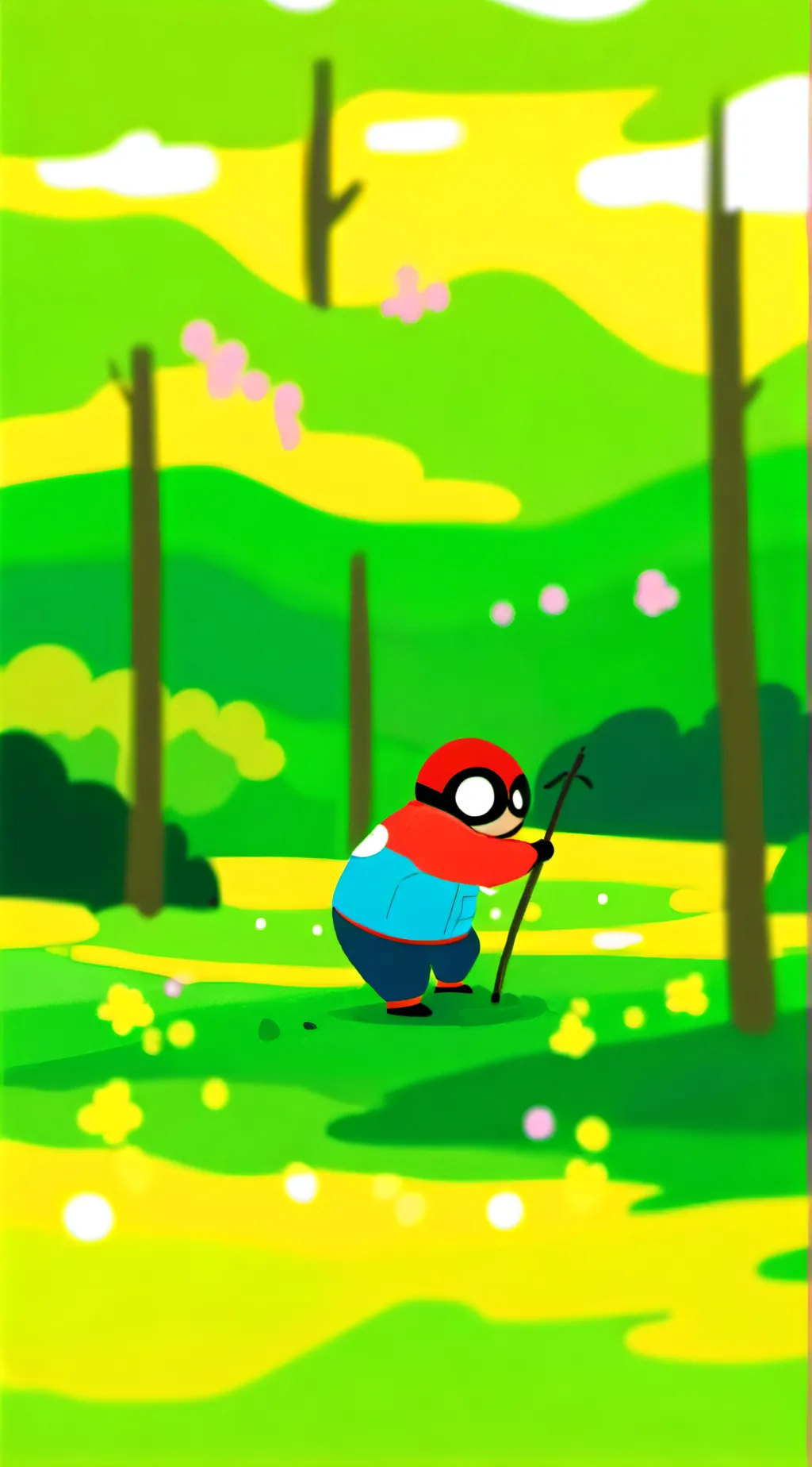 ai character: traveling person background