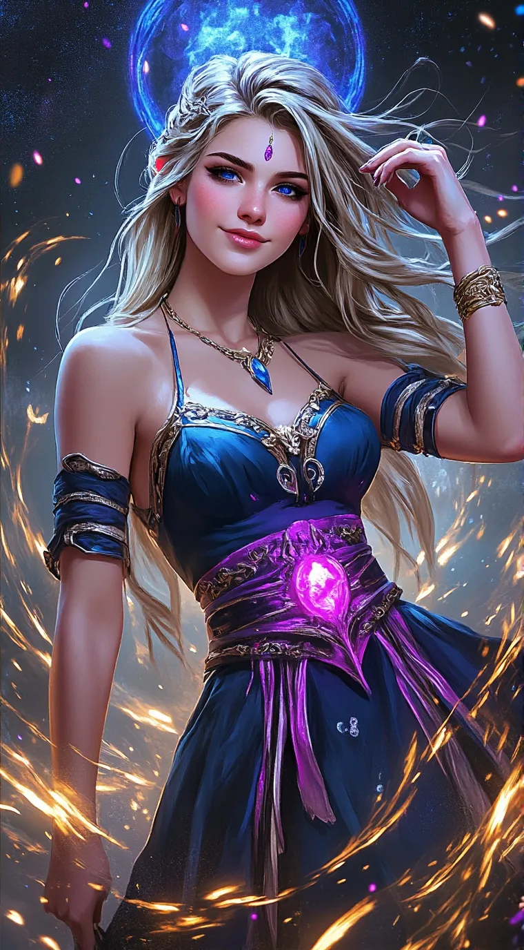 ai character: Isabela✨️💓💖🧙‍♀️ background