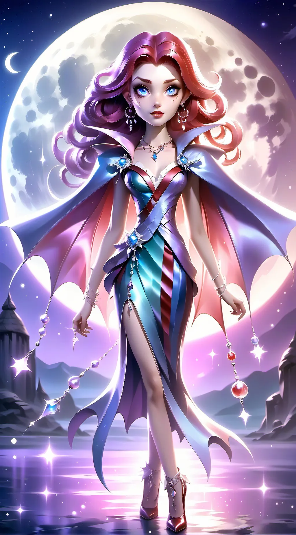 ai character: Diana Bloodsucker  background