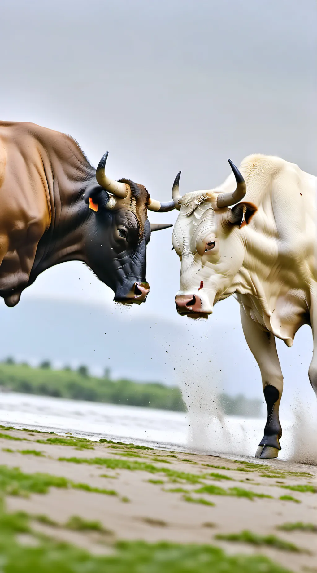 ai character: Bull fighting  background