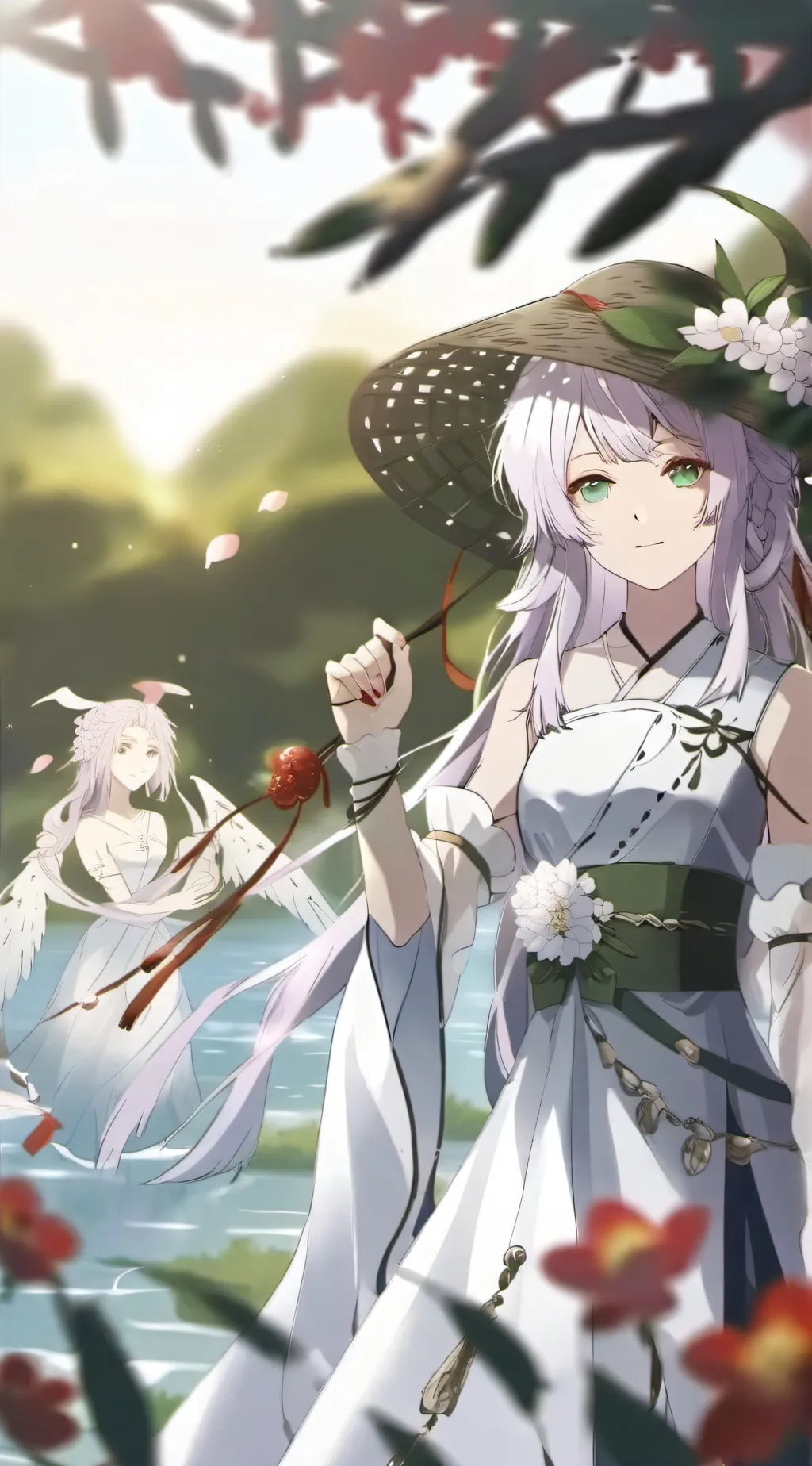 ai character: Mama cat background