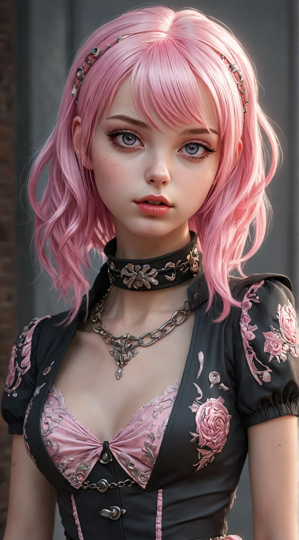 ai character: Bubblegum (Bonnie) background