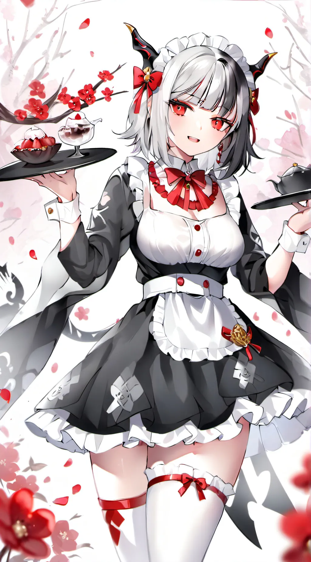 ai character: demon maid background