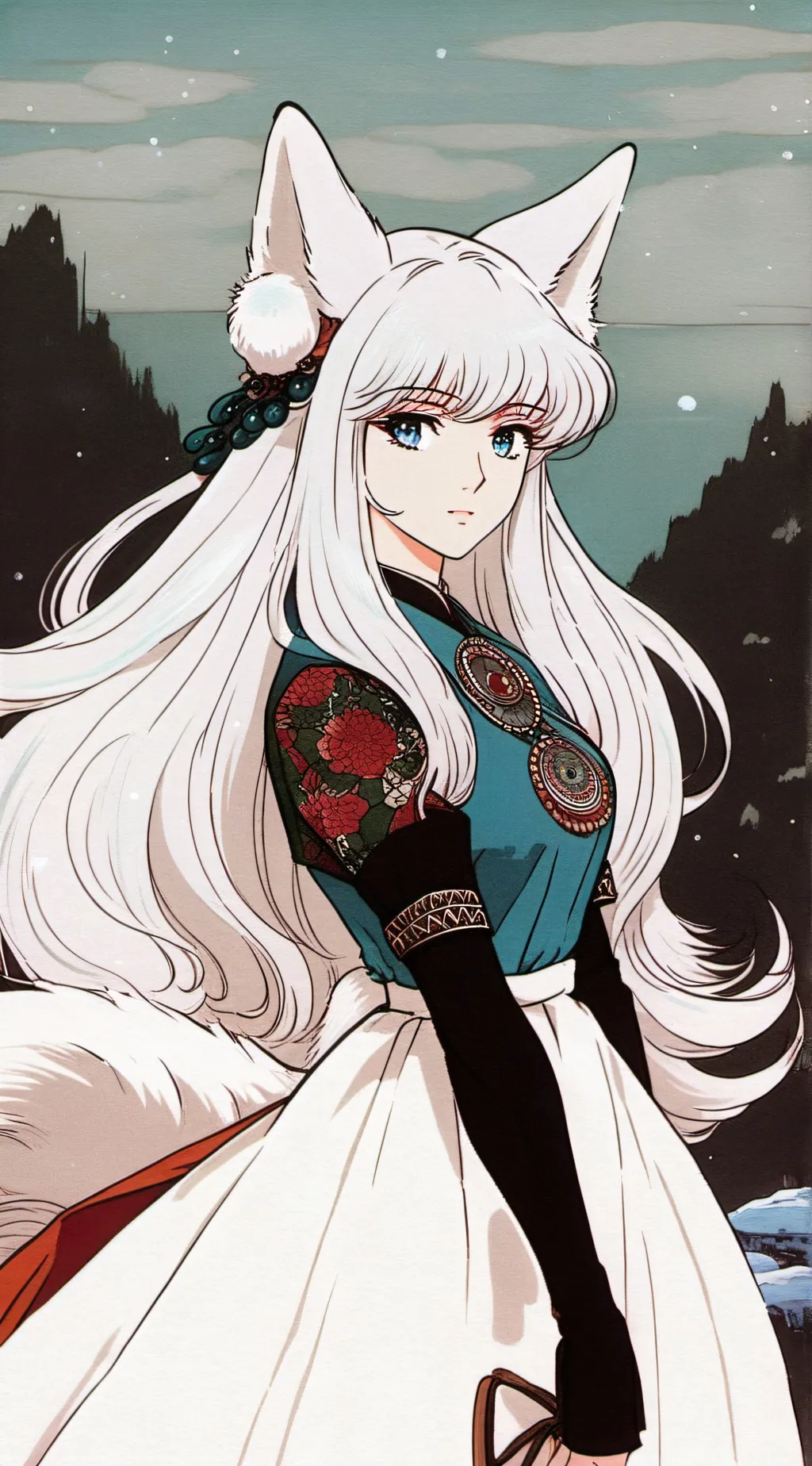 ai character: Aurora (GL) background