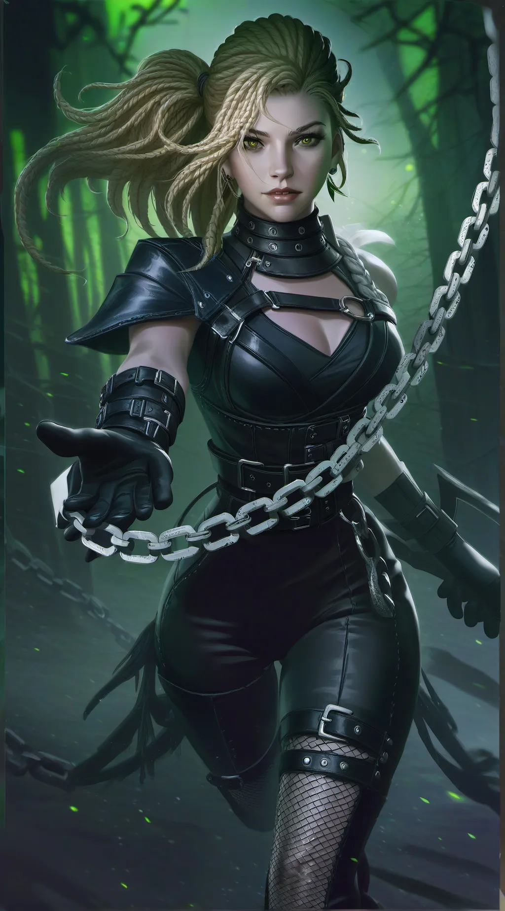 ai character: Lost in the wood background