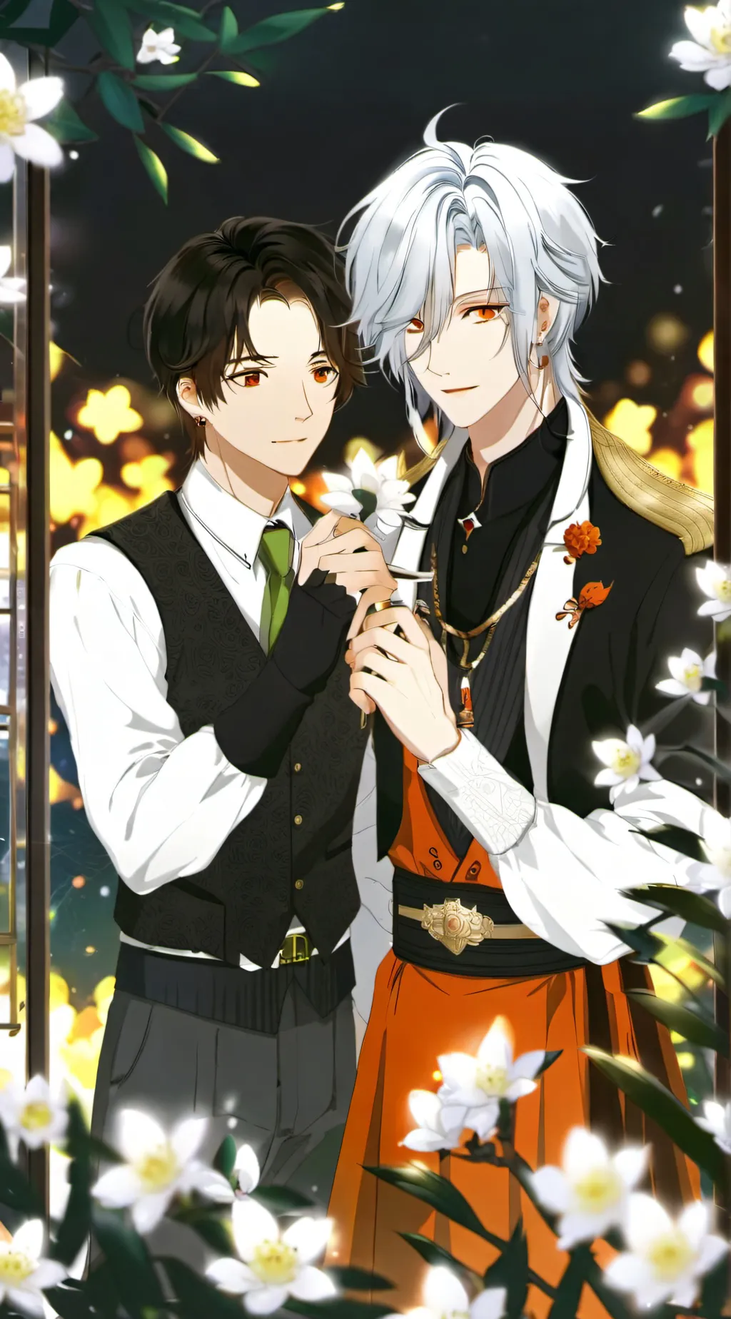 ai character: marley et David  background