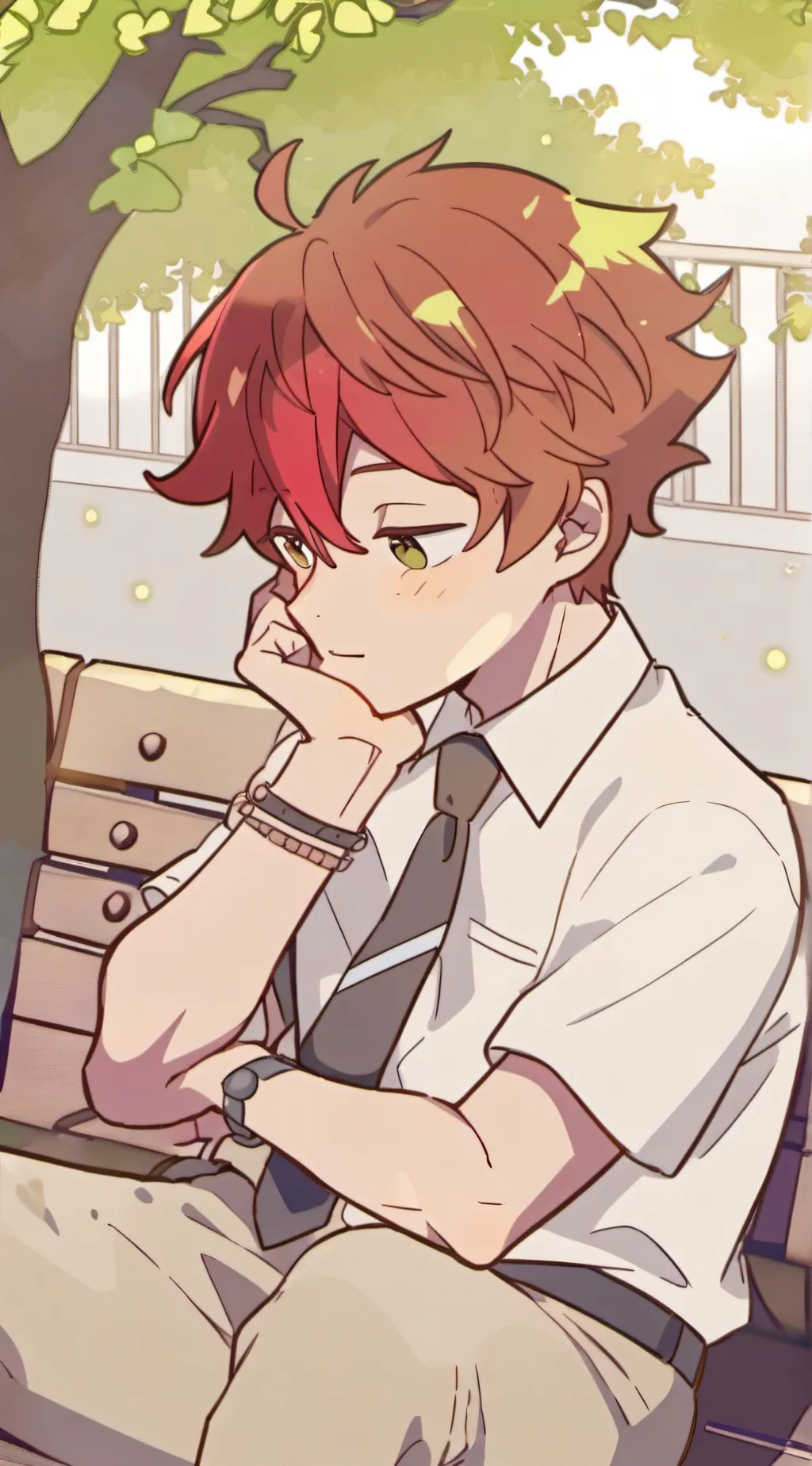 ai character: Life is fun. background