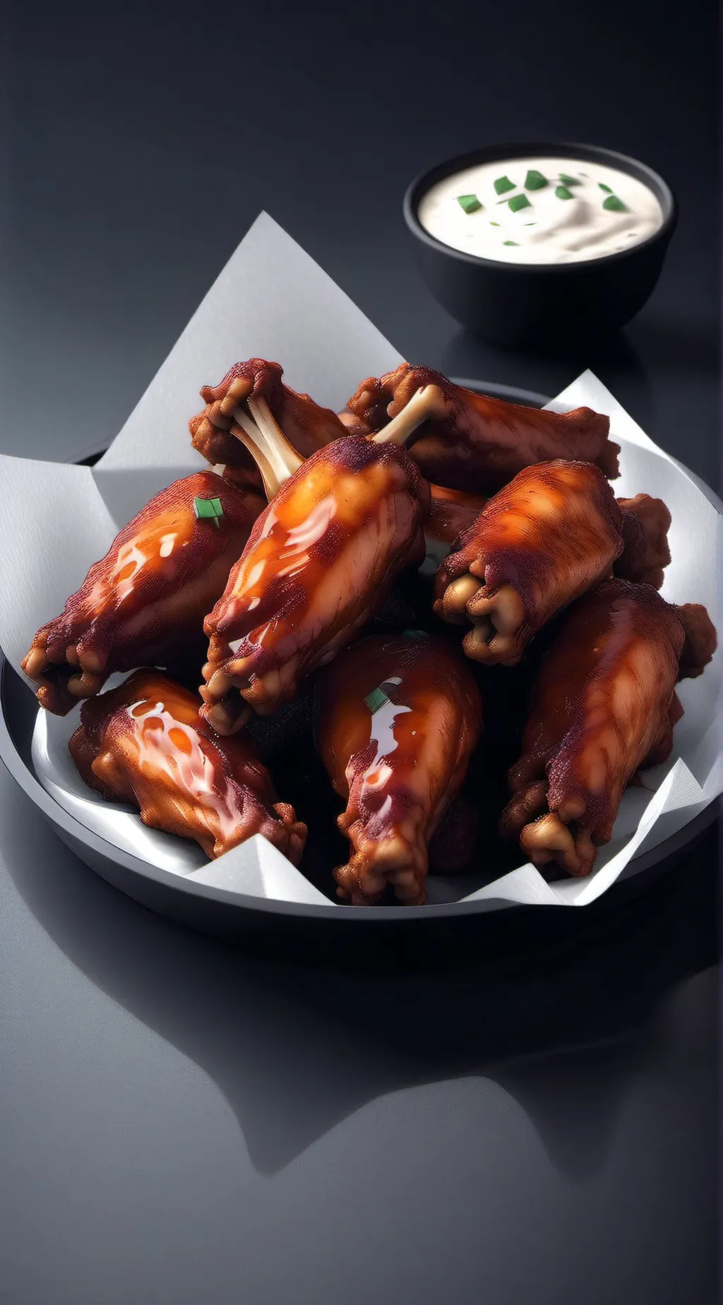 ai character: Talkie Chicken Ad background